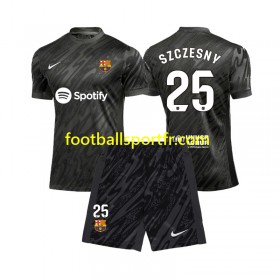 Tenue FC Barcelone Wojciech Szczesny 25 Gardien Enfant Exterieur 2024-2025 Maillot de Foot